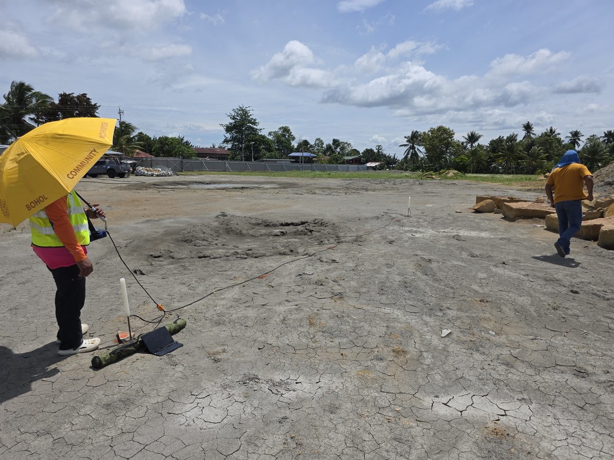 TriesAI field team conducting MT resistivity survey in Bohol